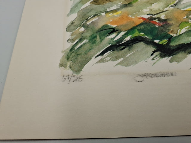 P. Christoffersen Akvaral tryk Jakobshavn